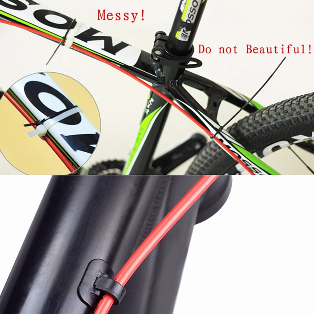 

2Pcs Bike Housing Wire Buckle Cable Clip Suitable for Brake Gear Lightweight Durable Fixing Holder clamp Bike Accessories