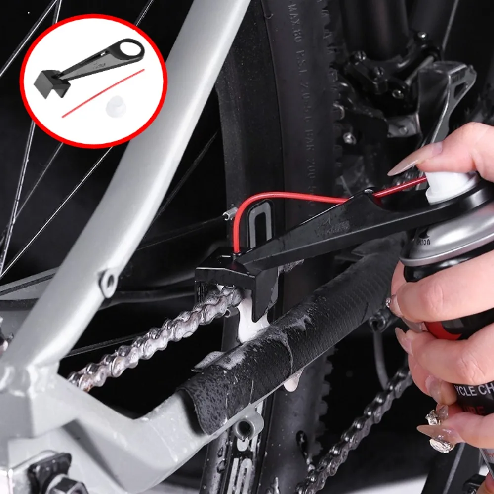 2PCS new bicycle Chain Lubricant Applicator Tool Grease Lubrication Kit Chain Luber Oiler Cleaner Motorcycle Bike Maintenance view 6