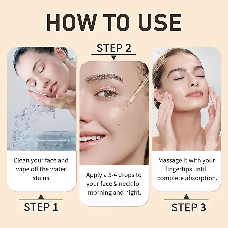 Sérum Anti-Envelhecimento com 2,5% de Retinol e Niacinamida - Firmador, Iluminador, Infundido com Ácido Hialurônico para Pele Jovem