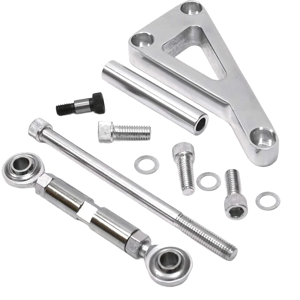 

Aluminum Alternator Mount Kit for Chevy For SBC 350 Long Water Pump Passenger Side Upper Lower Brackets for V Belt Applications