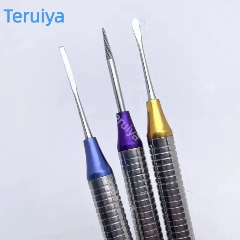 Premium Flexible Dental Periotome Extraction Kit, Titanium Tip Minimally Invasive Periodontal Elevator for Atraumatic Tooth Ex