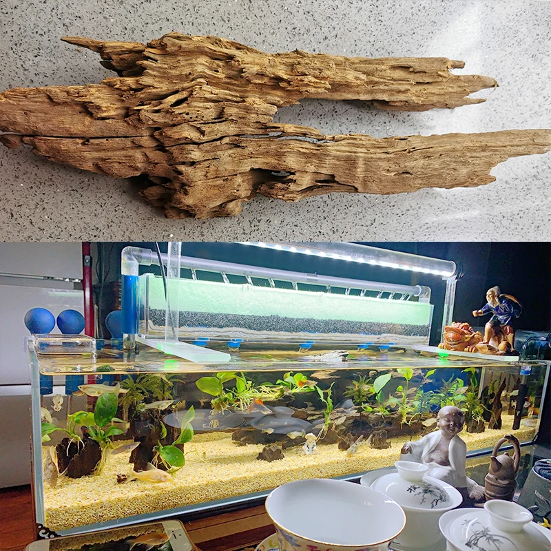 Fish tank Natural Wood Shrimp wood Fish rest hole Natural Large Driftwood Tree Trunk Drift wood Aquarium Plant Aquario Decor