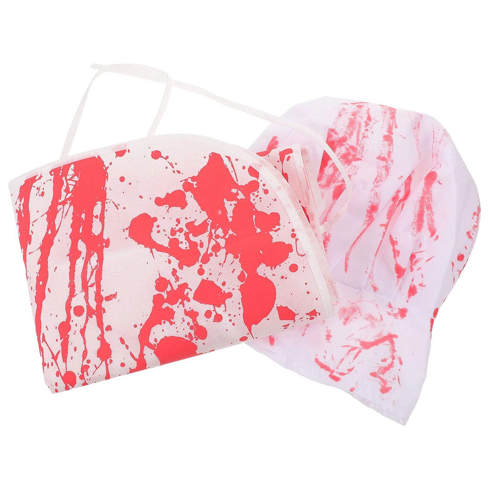 

1Set Halloween Bloody Chef Apron Hat Costume Scary Zombie Party Supplies Horror Cosplay Outfit Halloween Bloody Apron