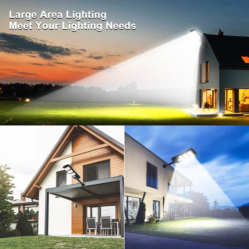 800000LM الشمسية مصباح ليد السوبر مشرق 84LED الشمسية ضوء الشارع في الهواء الطلق ضوء الشمس محس حركة مصباح الحديقة أضواء الجدار مقاوم للماء #5