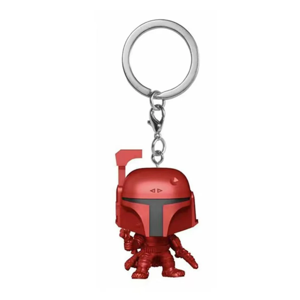 Schlüsselanhänger Obi-Wan Kenobi Das Kind Baby Yoda mit Becher Boba Fett der Mandalorianer Taschen-PVC-Figur Spielzeug Schlüsselring – Detail 4
