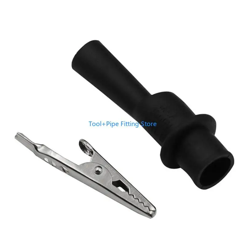 F92B 2 Pcs Full Protective Multimeter Clamp Probe Clips Durable