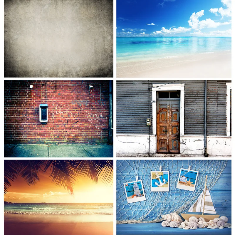 Telón de fondo para estudio fotográfico, accesorio de tela de arte, paisaje, tablero de flores, pared, EDT-07