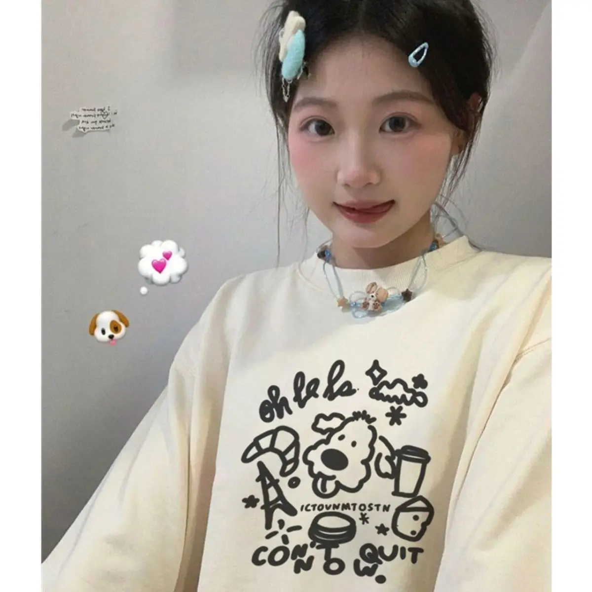 

Толстовки Молодежная женская одежда для девочек Cotone Премиум Повседневные манжеты Шерпа Абстрактные надписи Молодежная одежда Ребристый подол Осень