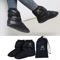 Winter Duck Down Booties Outdoor Camping Tent Warm Boots Warm Shoes Winter Down Feet Cover Waterproof Windproof for Men Women
