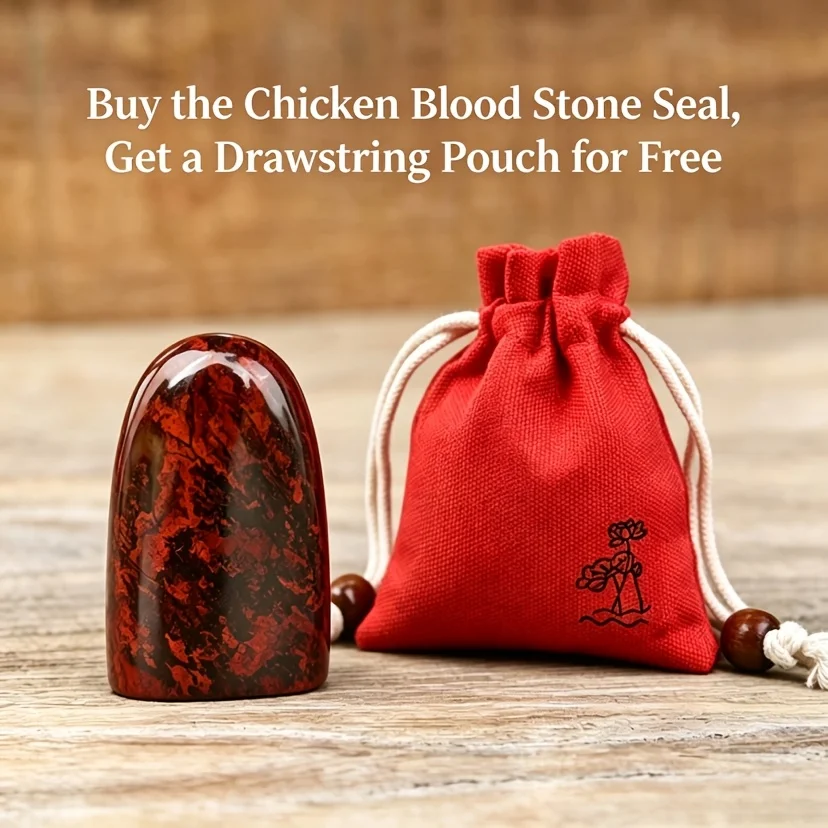 Natural Bloodstone / Naturally Formed Red Texture / Simple and Stylish / Raw Material Without Carving, Ideal Gift from Nature