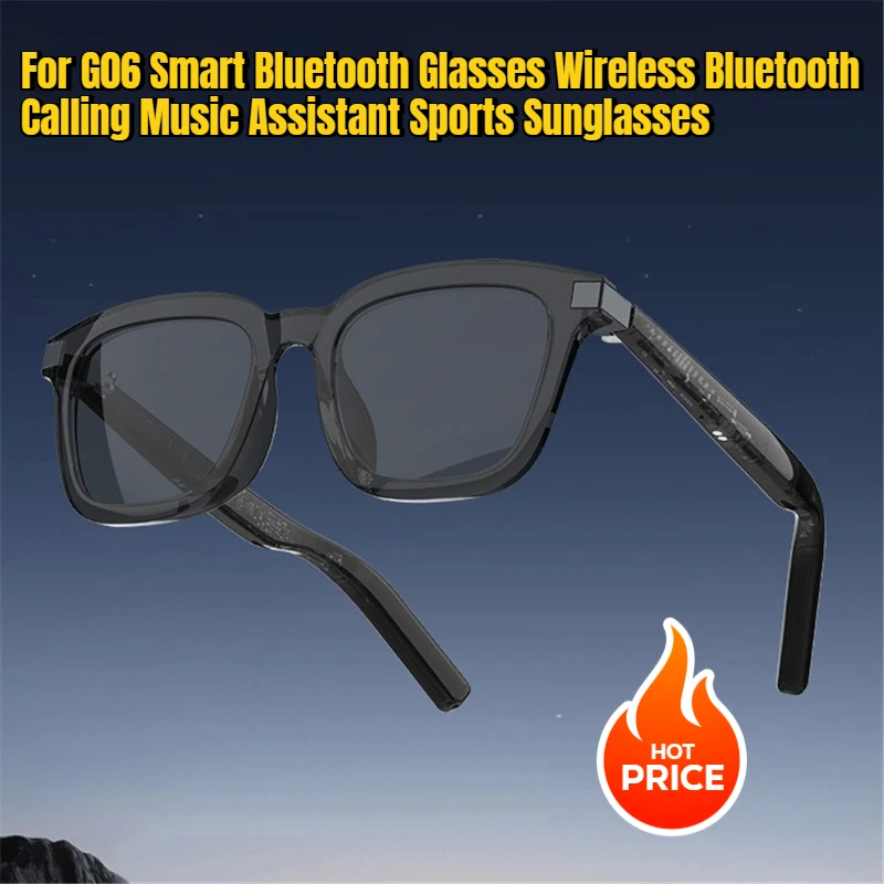 

For G06 Smart Bluetooth Glasses Wireless Bluetooth Calling Music Assistant Sports Sunglasses