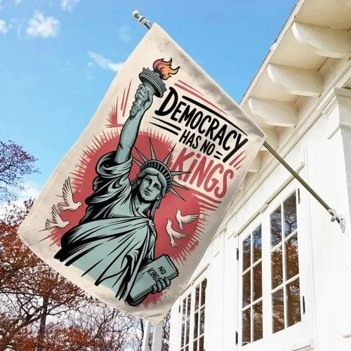Democracy Has No Kings Garden Flag – Patriotic Democracy Yard Decor HHP AAL HHM WZZ yyi