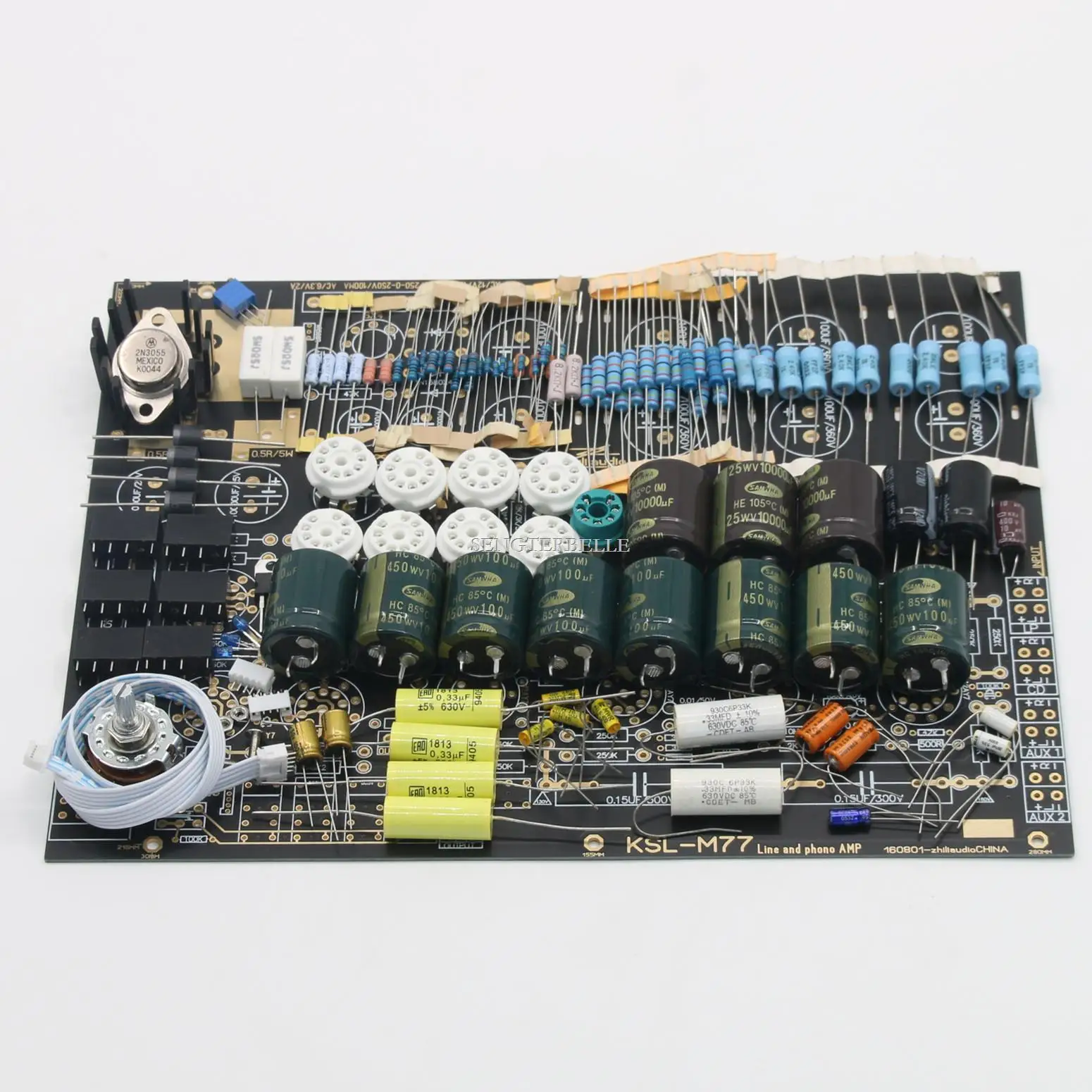 HiFi Diy KONDO M77 Preamplifier Board Kit Tube Stereo Phono Preamp Board