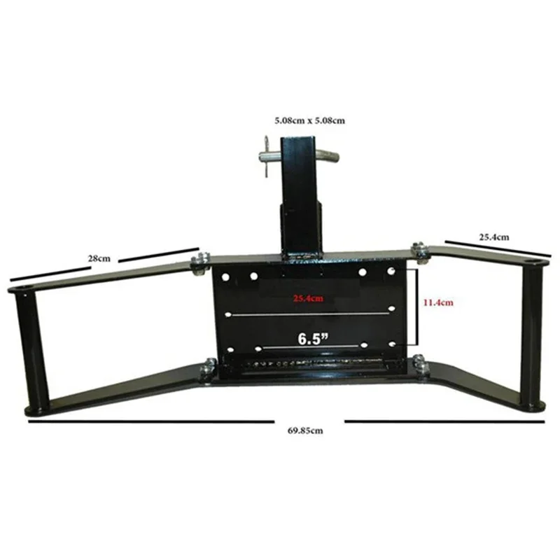 

Крепление лебедки сцепки 12 000 фунтов, складная 2-дюймовая приемная пластина класса IV для внедорожного восстановления и буксировки с порошковым покрытием
