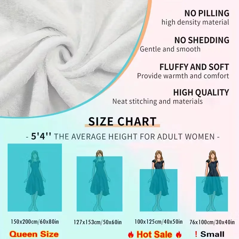 1 قطعة بطانية، رمي ناعم ودافئ لجميع المواسم للمنزل والمكتب والتخييم، هدية مثالية لعيد الميلاد والذكرى السنوية، تخفيضات البطانيات #3