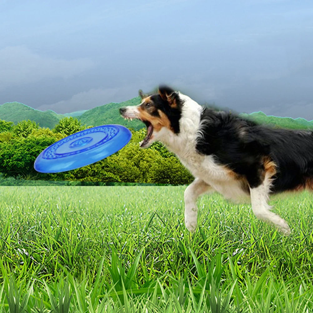 

Soft Comfortable Pet Dog Flying Disc Bite-Resistant Durable Gliding Plate For Puppies Playtime Training Chewing Plaything