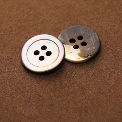 10pcs 10mm Natural Shell Buttons 4 Hole Sewing Accessories Shirt Buttons Craft Supplies Wholesale