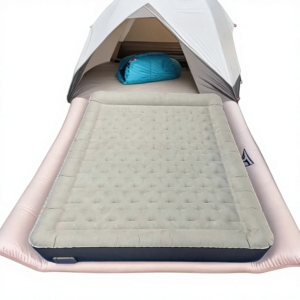 

Automatic Inflatable Mattress Electric Air Pump Built-in Deflation TPU Material 192cm Length Double Size Household Outdoor