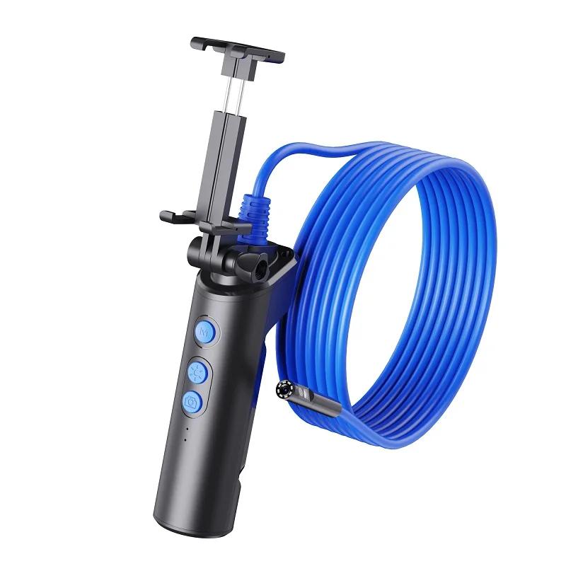 

8mm WIFI Dual Lens 2MP 1080P Industrial Endoscope Side Front View CMOS Borescope Inspection Otoscope Camera Digital Microscope