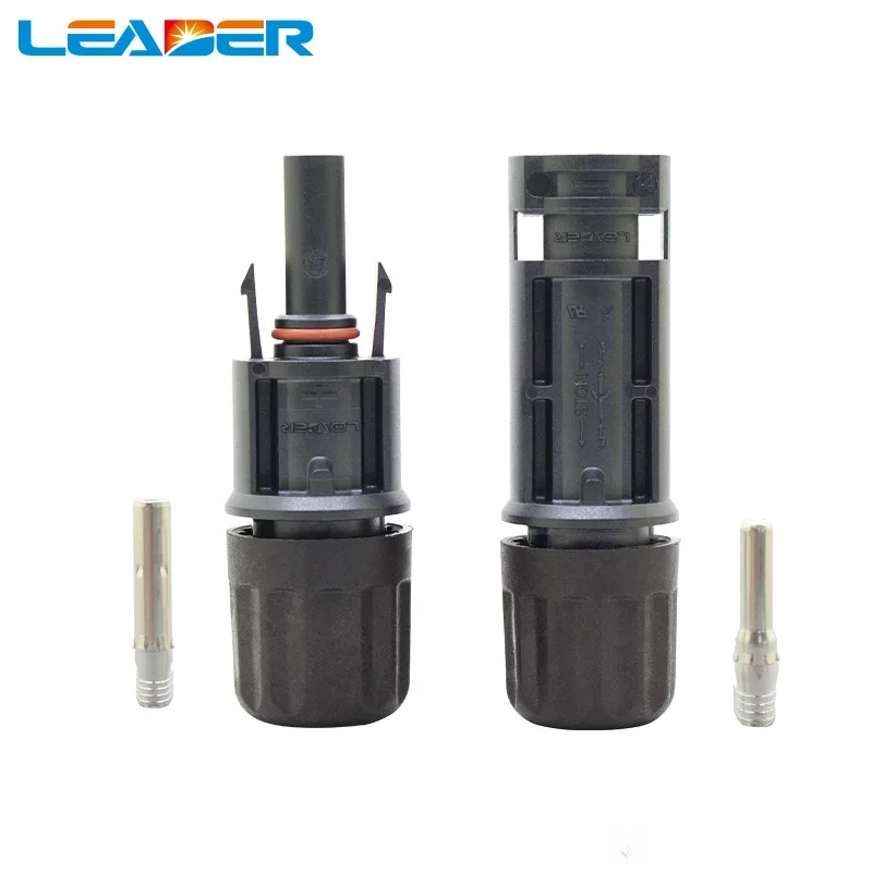 LEADER TUV Approved 1500V Solar Connector Solar Plug 30A for Solar Panel Connector UV Resistant Mainland China M C 4 Connector