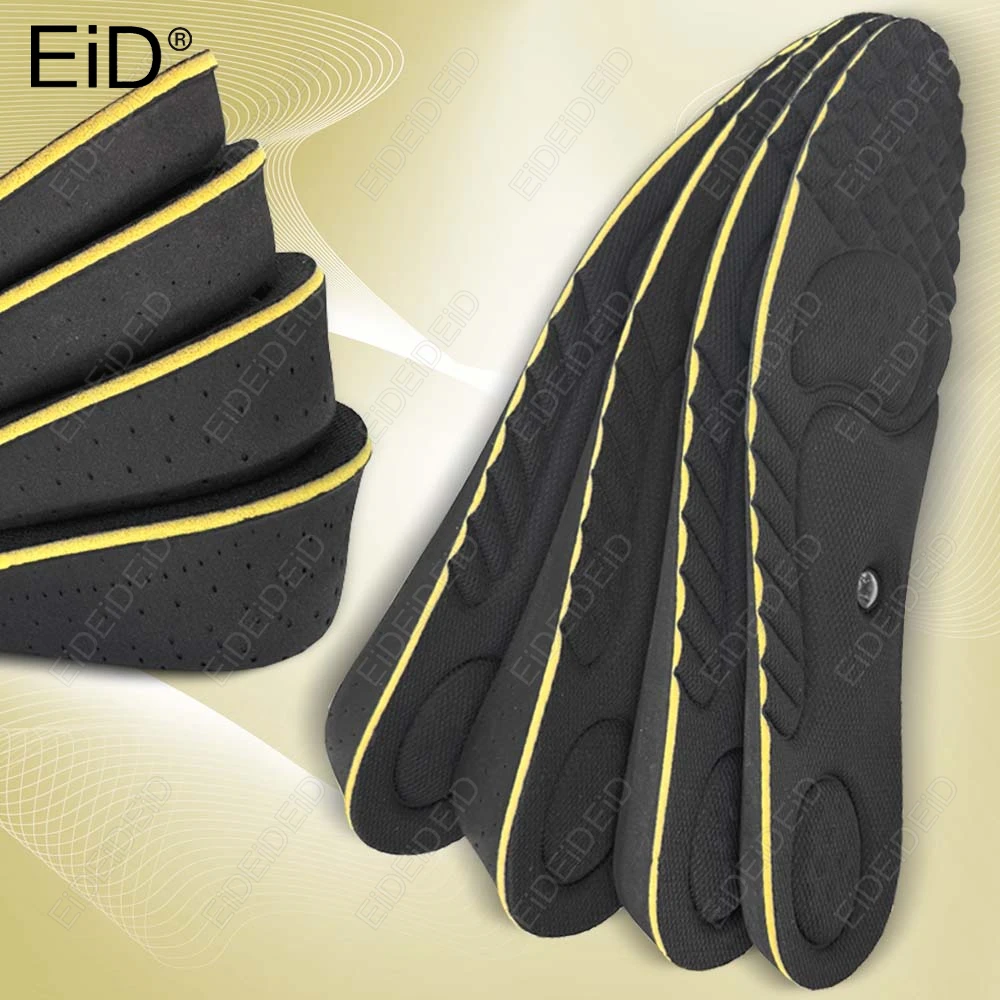 Magnet-Höhenerhöhungs-Einlegesohlen, 2–5 cm, verstellbar, unsichtbar, Fußgewölbeunterstützung, Massage für Männer und Frauen, EID