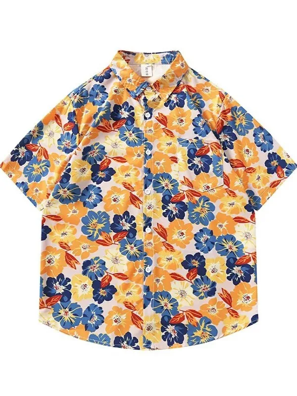 

Летнее новое свободное платье с цветочным принтом в гавайском/тайском стиле, ретро, повседневное, больших размеров