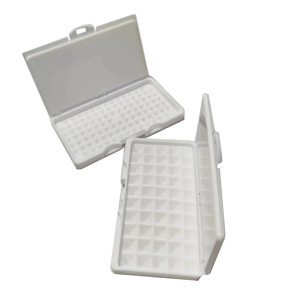 White Diamond Storage Box 3-0mm Gemstone Jewelry Display Organizer Bare Stone Packaging Cover Tray Holder Box for Show Store IGI