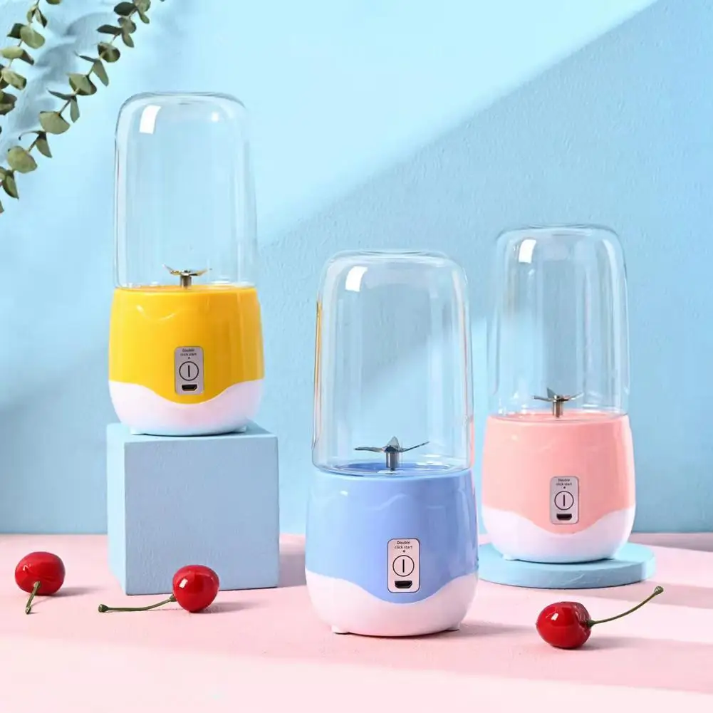 

1800mAh 400ml Juicer Cup Non-slip Rechargeable Portable Juice Shakes Smoothies Fruit Blender For Travel Agitador De Frutas