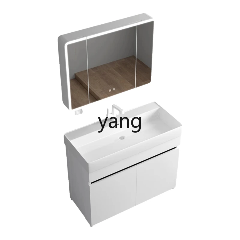 

LH Honeycomb Aluminum Bathroom Cabinet Integrated Ceramic Washbasin Floor-to-ceiling combination washbasin