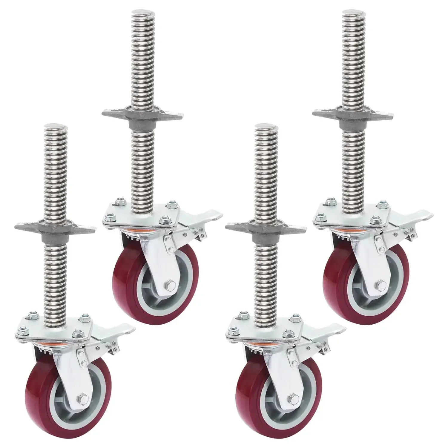 Leveling Scaffolding Wheels Set,6