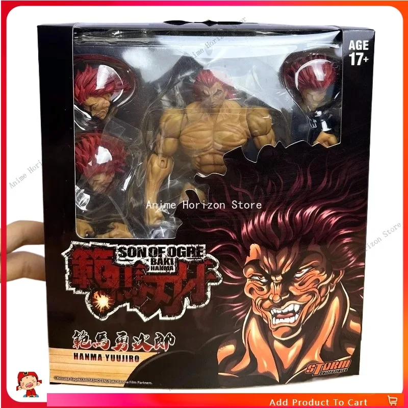 

17cm Ko St Storm Toys Baki Hanma Action Figure Fighting Anime BAKl Kibk Son of Ogre Figurine Collectible Model Dolls Toy Gifts