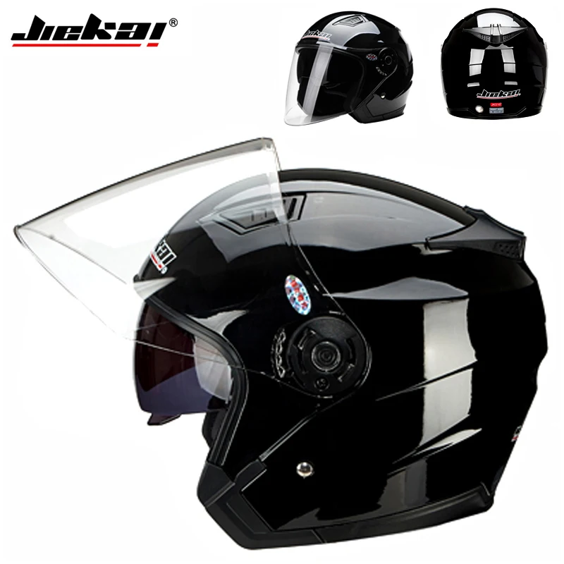 Motor Casco Go Kart Scooter Motor Van Motorfiets Dual Lens Vintage Helmen Vier Seizoenen Racing Half Helmen Casque Helm
