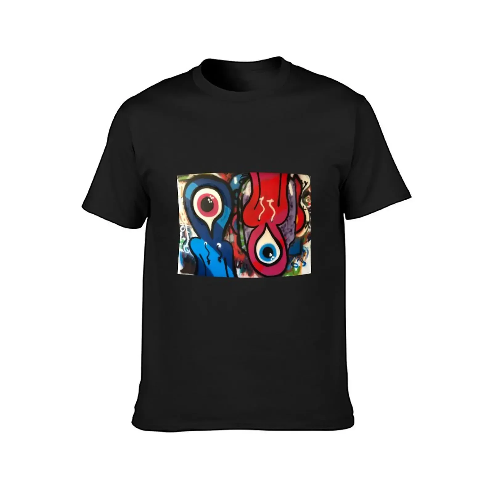 AzFk Graffiti Mural 1 T-Shirt cotton graphic tees cheap stuff tops mens clothing