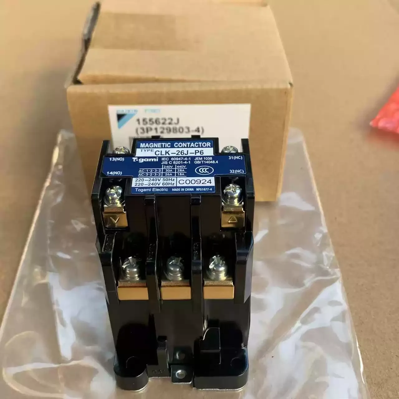 CLK-26J-P6 Contactor for New Daikin Air Conditioning VRV2/3 Generation Constant Frequency Compressor