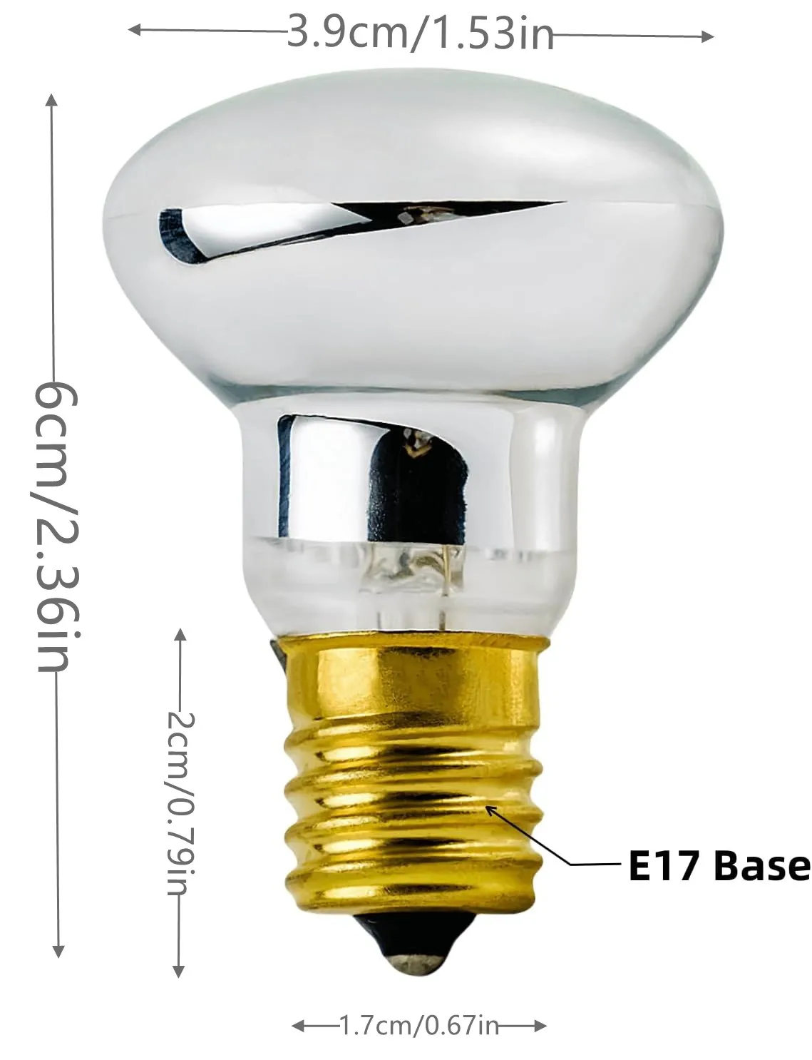 Ampoule à lave de type réflecteur blanc chaud, lampes à paillettes, lampes à In347, chambre à coucher, 120V, R39, E17, 30W