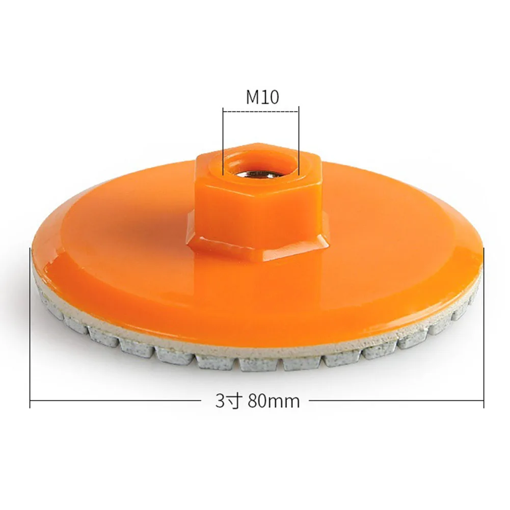 Parts Polishing Pad Wear-resistance 80mm Concrete Grinding Marble Safe Spiral Stable Abrasive Disc Flexibility