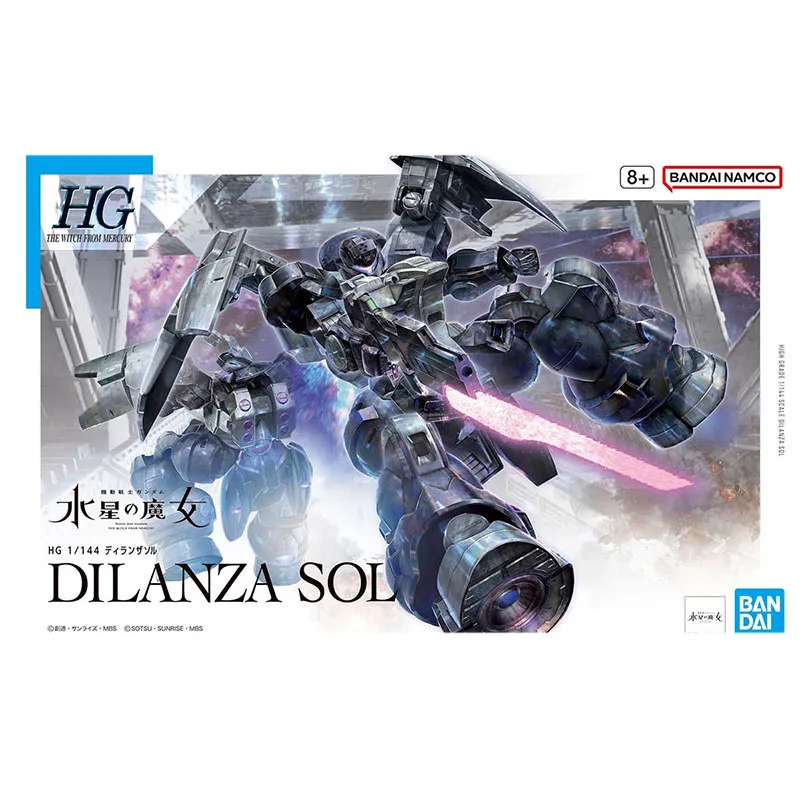 STOCK BANDAI GUNDAM KIT CRYSTAL WITCH HG 1/144TWFM 21 DILANZA SOL Assembled Model Removable Joints For High Quality Collectibles