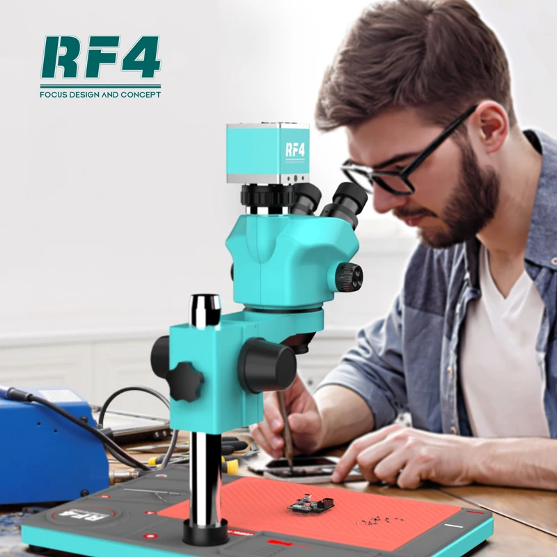 RF4 RF-PO2 Heat Insulated Silicone Soldering Mat 380x260MM Maintenance Platform Double Layer Pad Phone Repair for BGA Soldering