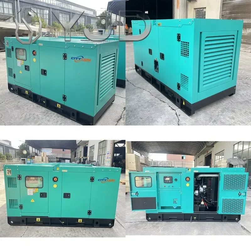 CITY LION Generator 50 KVA 3 Phase 40KW Silent Type Auto Start Remote Start Open Frame 50Hz ATS