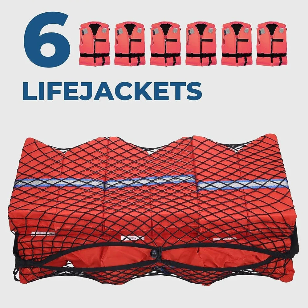 Marine Storage Bag T-Top Boat for Life Jackets Boat Organizer do łodzi Mieści do 6 kurtek ratunkowych Wodoodporny Marine Grade Wysoka elastyczność