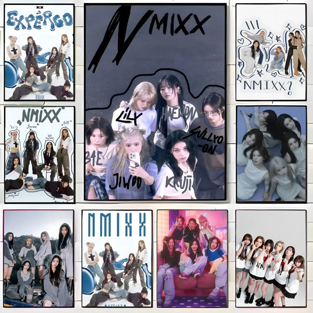 Music Group N-NMIXX Poster Canvas Wall Art Print Poster Decorative Mural Home Decor Gift Unframed