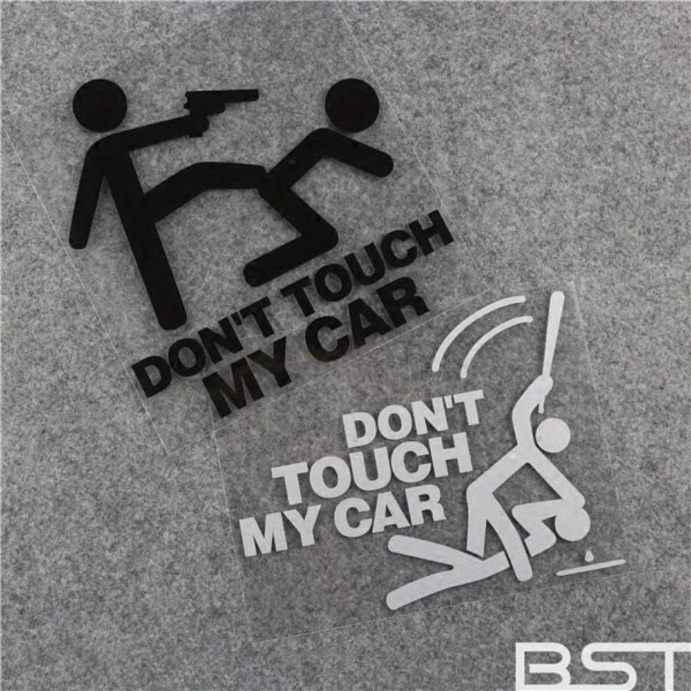 

Funny car rear sticker Don't touch my car, don't touch my car