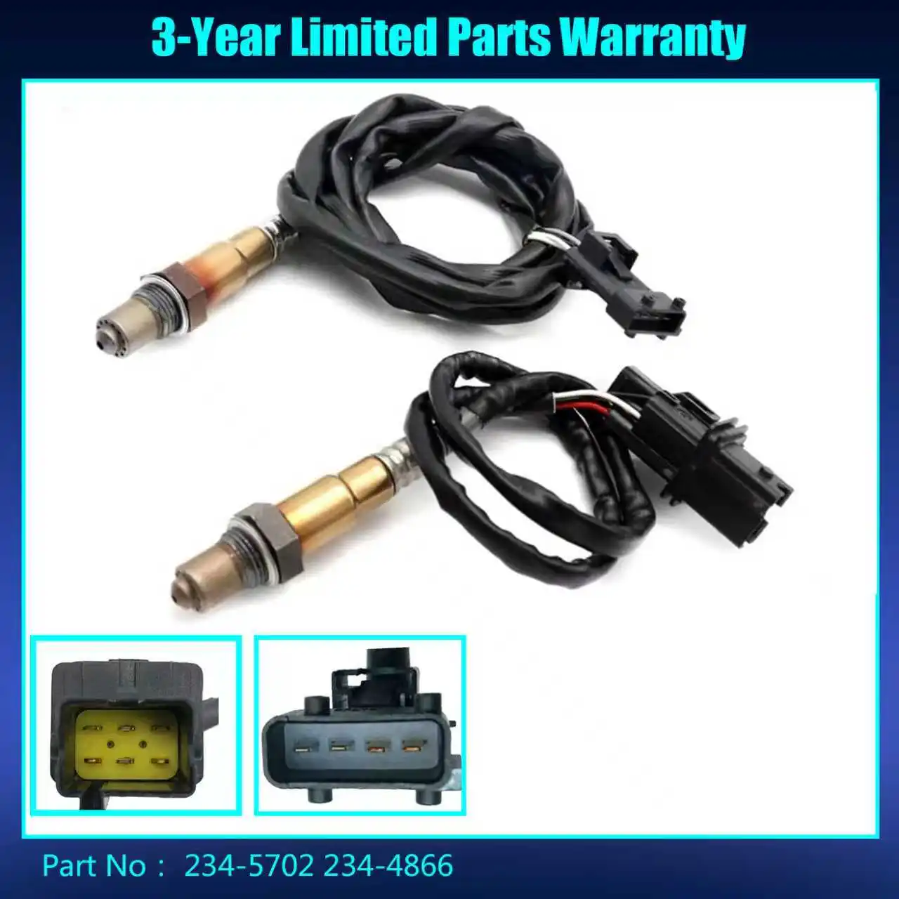 234-5702 234-4866 Sensor de índice de combustible de aire delantero trasero Sensor de oxígeno Lambda O2 para Volvo C30 C70 S40 S60 S70 S80 V50 V70 1999-2011