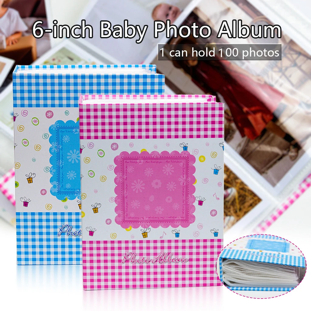 Baby Nursery Keepsake - Mini Cartoon Grid Insert Photo Album,
