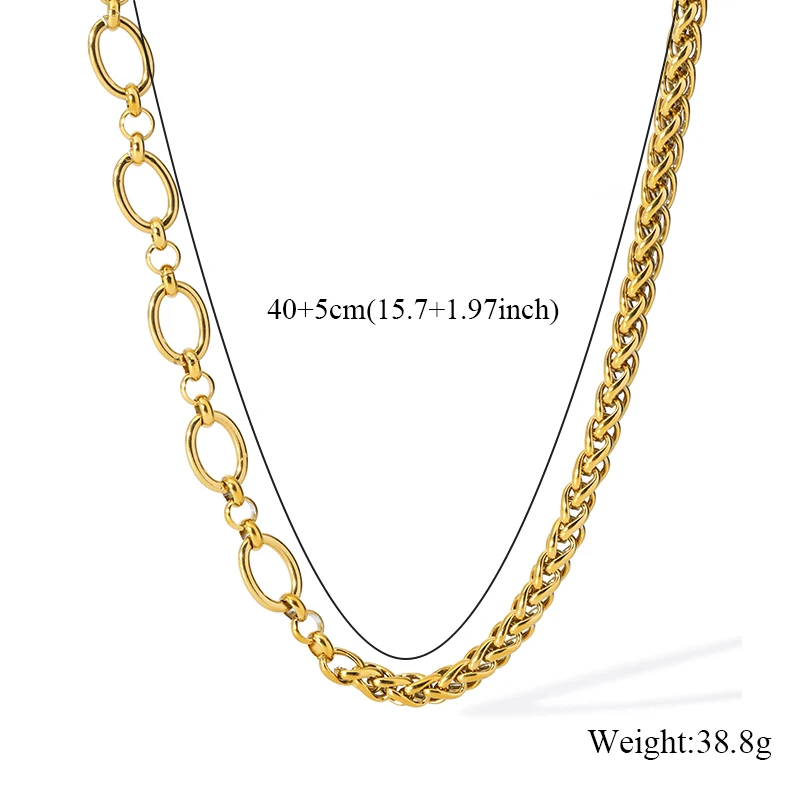 GANPUP 316l Edelstahl Schlangenkopf Zirkon Kette Halskette Mode Trendy Textur Schmuck Party Geschenk Wasserdichte Halskette – Detail 8
