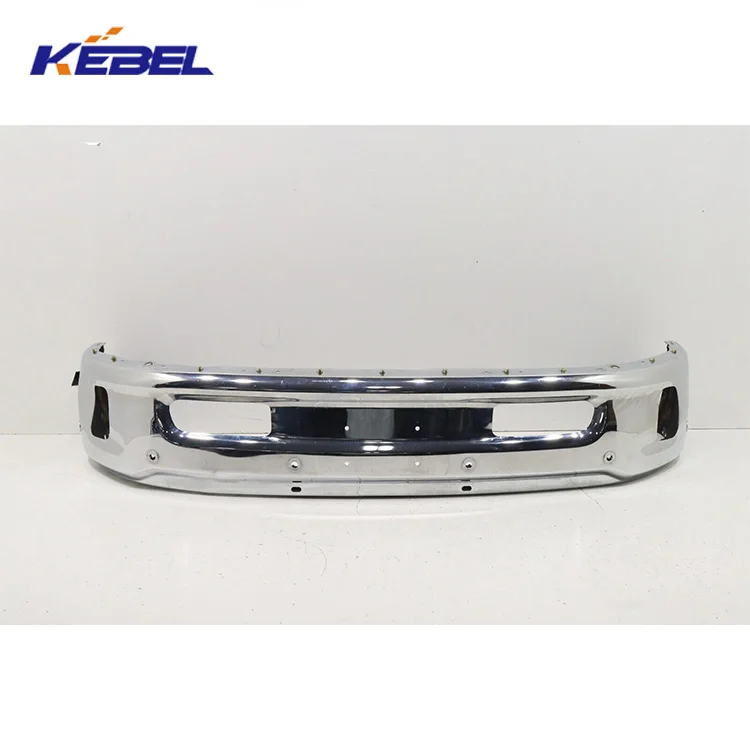 High Quality Plated Front Bar Black Bumper With Holes OEM 68160857AA Brand New Car Front Bumper For Dodge Ram 1500 2012-2018