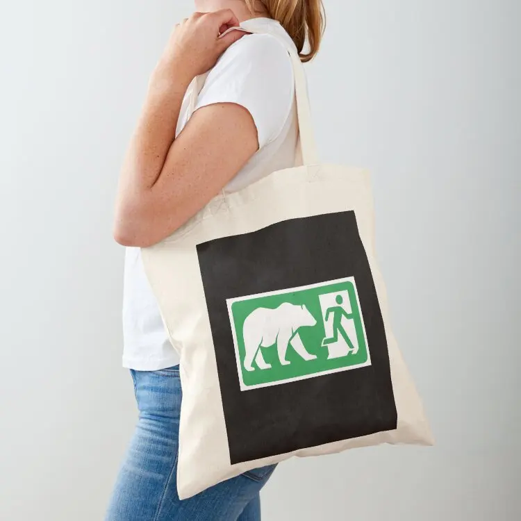 

Exit Pursued by a Bear Sign Tote Bag canvas bags tote bags men Lady bag Eco bag