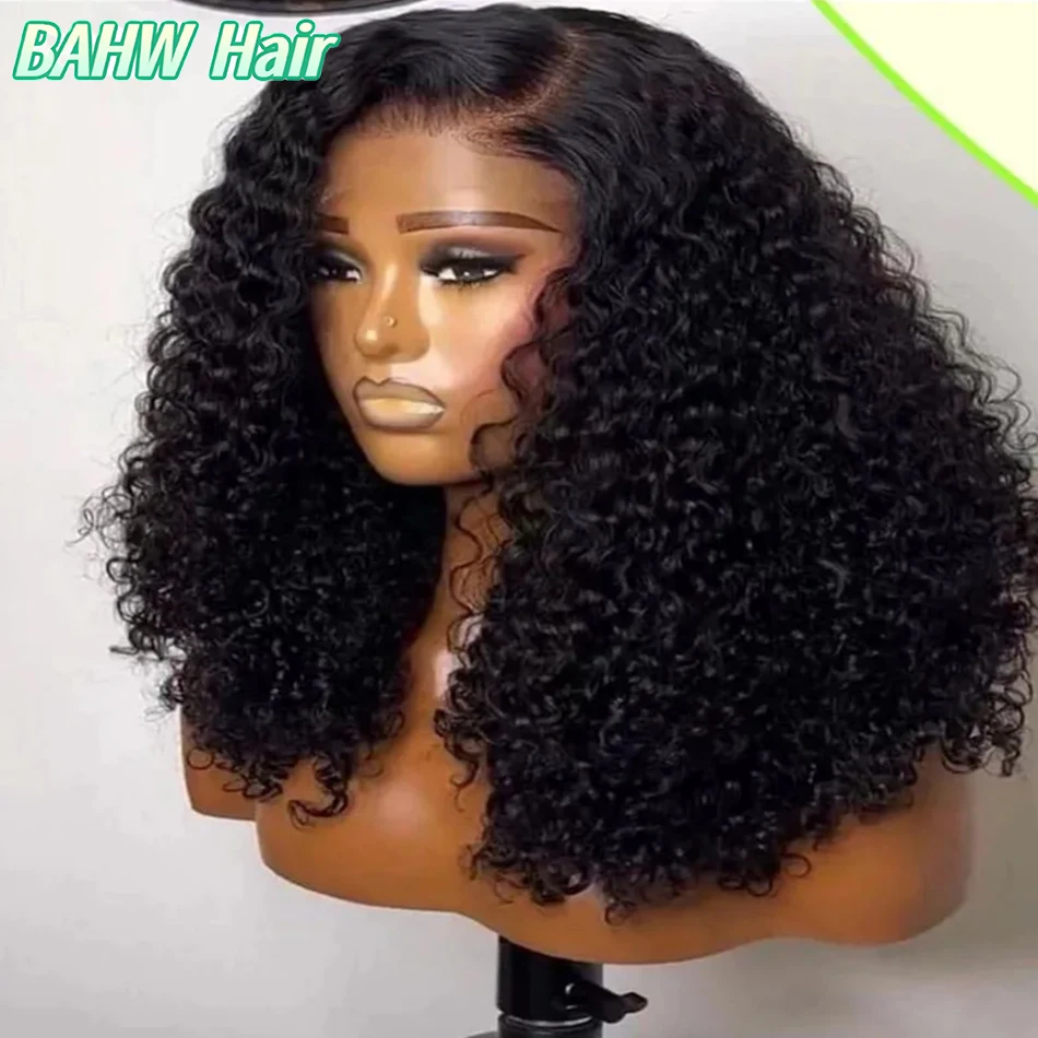 

Парик из монгольских человеческих волос, вьющийся боб, 5X5, парик с кружевной застежкой, натуральный цвет, плотность 300%, HD, кружевной, странный, вьющийся, парик с кружевной застежкой