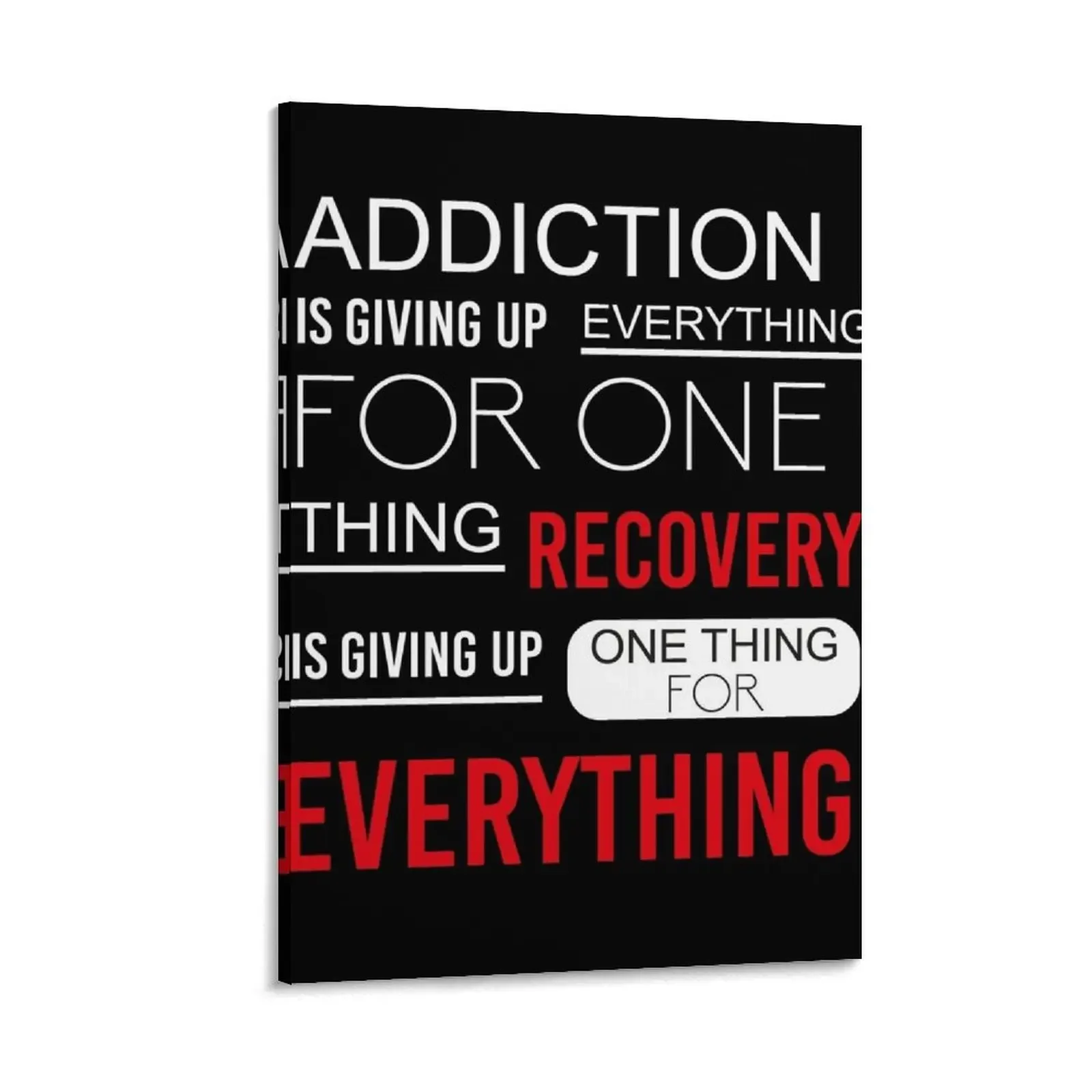 

Addiction And Recovery Sobriety AA NA Sober Life Canvas Painting anime posters decorative wall poster room decorations for girls