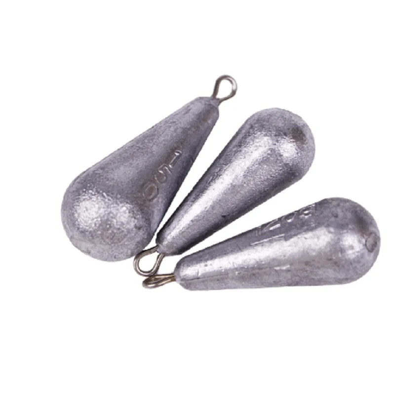 Drop-Shaped Fishing Sinker Lead Pendant  Water Droplet for Fishing Sinkers